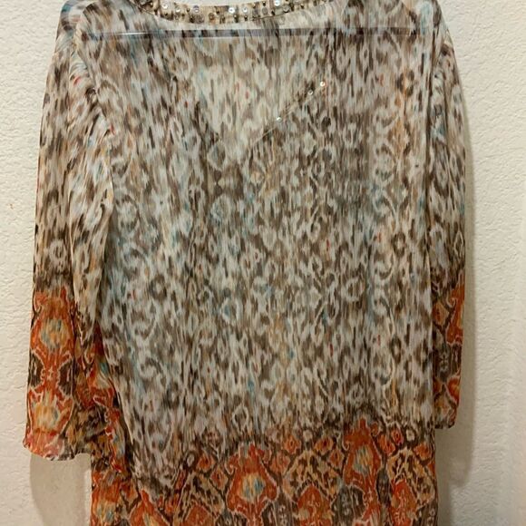 Women’s Chico’s bundle of 4 tops multicolor size 1 - Picture 6 of 16